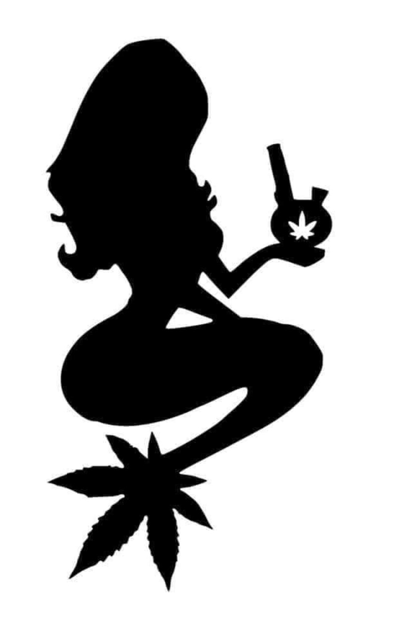 Mermaid and Bong SVG Etsy