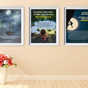 Paulo Coelho Set Of 3 Posters, Wall Art Print Quote Poster, Home Decoration, Paulo Coelho Printable Quote, The Alchemist Paulo Coelho Print,