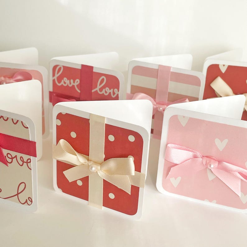 Mini Note Cards Assorted Love Cards Set of 8 - Etsy