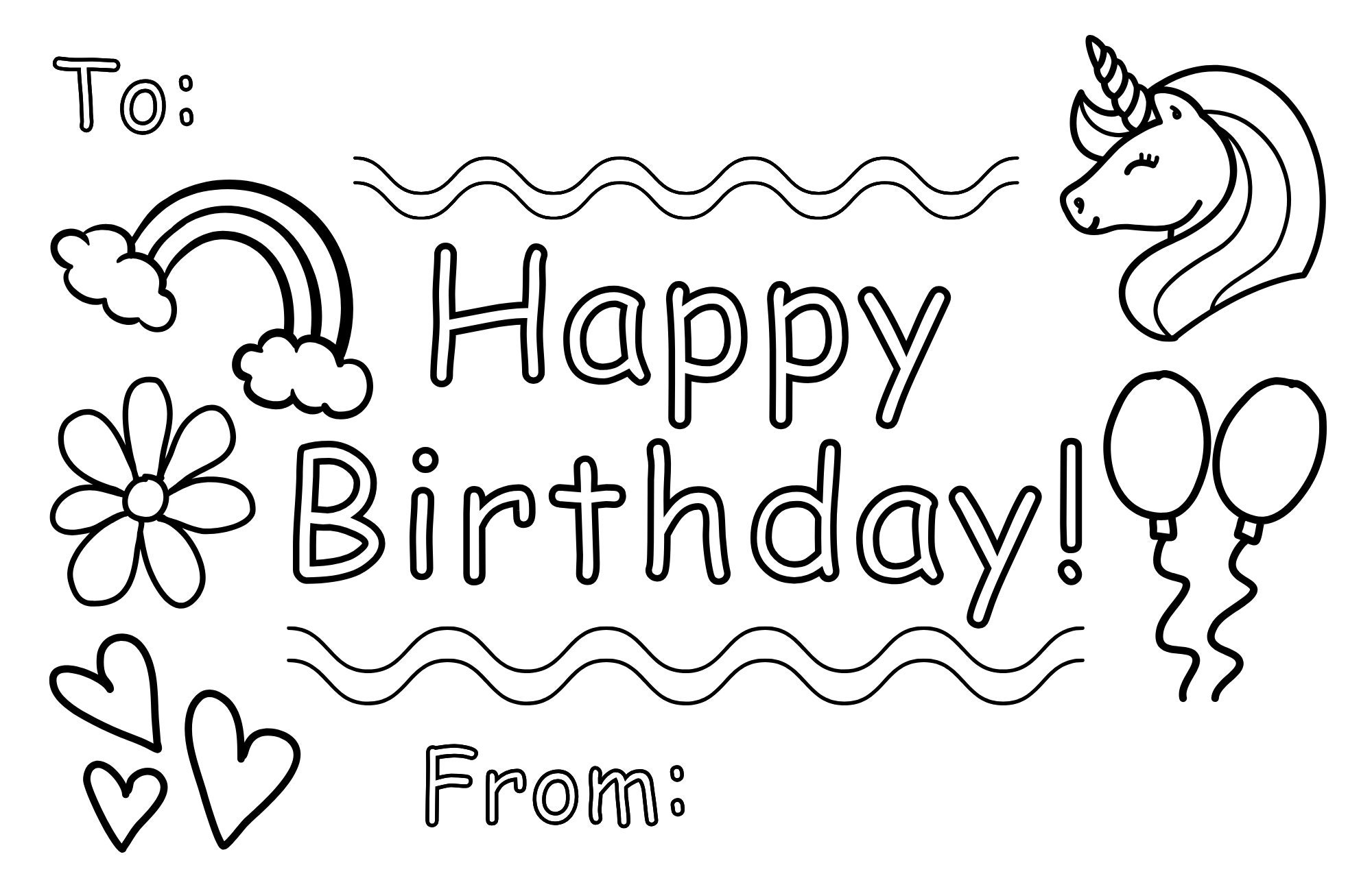 Printable And Coloring Birthday Card For Kids DIY Birthday Card For printable-and-coloring-birthday-card-for-kids-diy-birthday-card-for