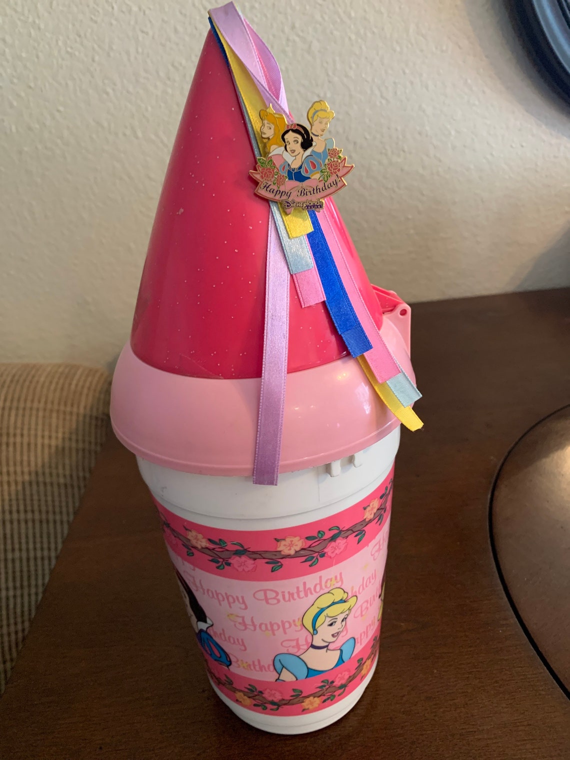 Disney Princess Birthday Popcorn Bucket Etsy