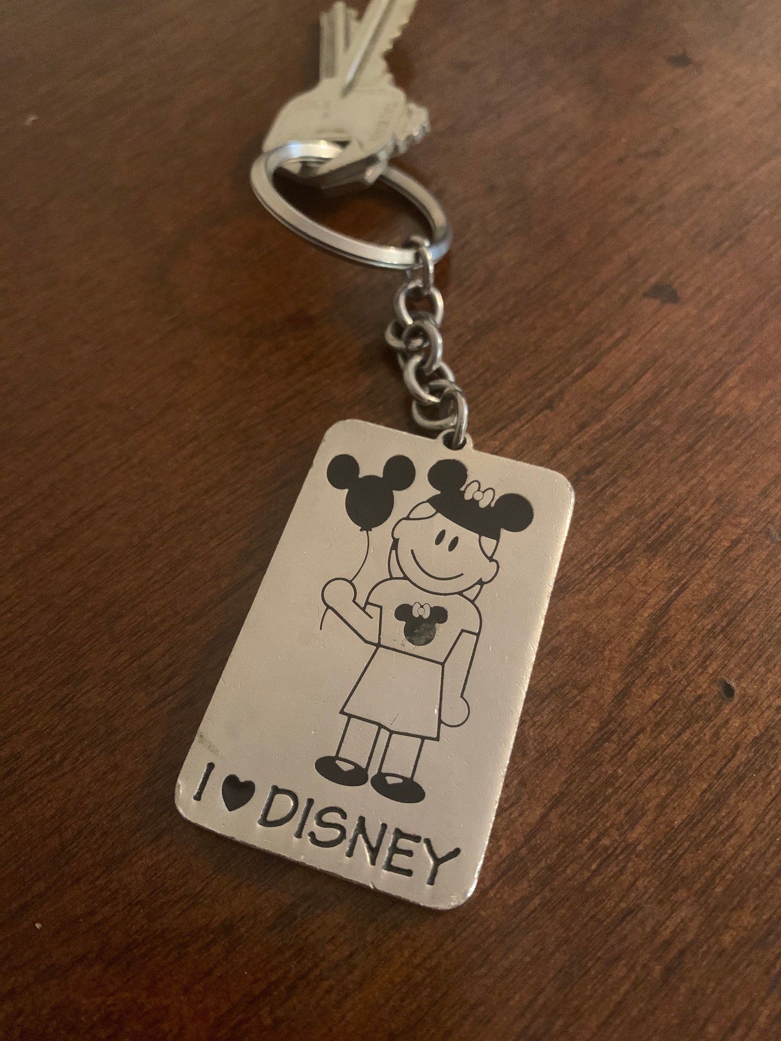 WDW I 3 Disney Keychain Etsy