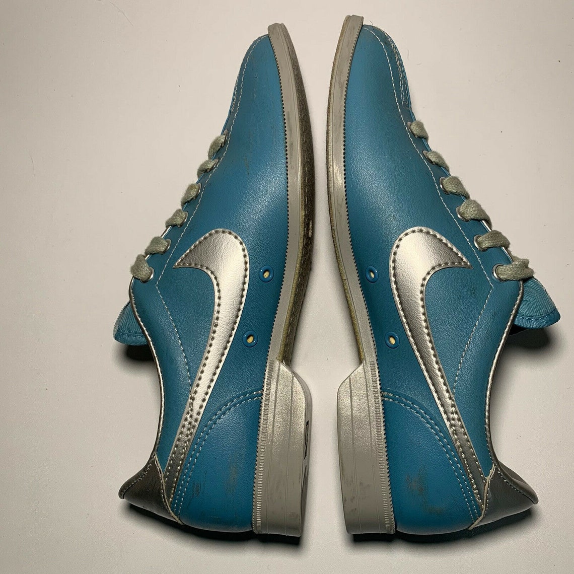 Nike Bowling Shoes Womens Size 7 Vintage Light Blue 80s Etsy