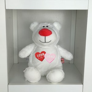 Braille Valentine Plushie w/ LOVE XOXO Great gift for blind or vision impaired Valentine