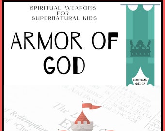 Armor of God, Kids Soldiers, Learning Cards, Memory Verses, Bible Scriptures for Kids, Literacy Activities PreK Education, Knights Education