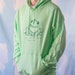 Mint Green Monochrome Slut Frog Hoodie 