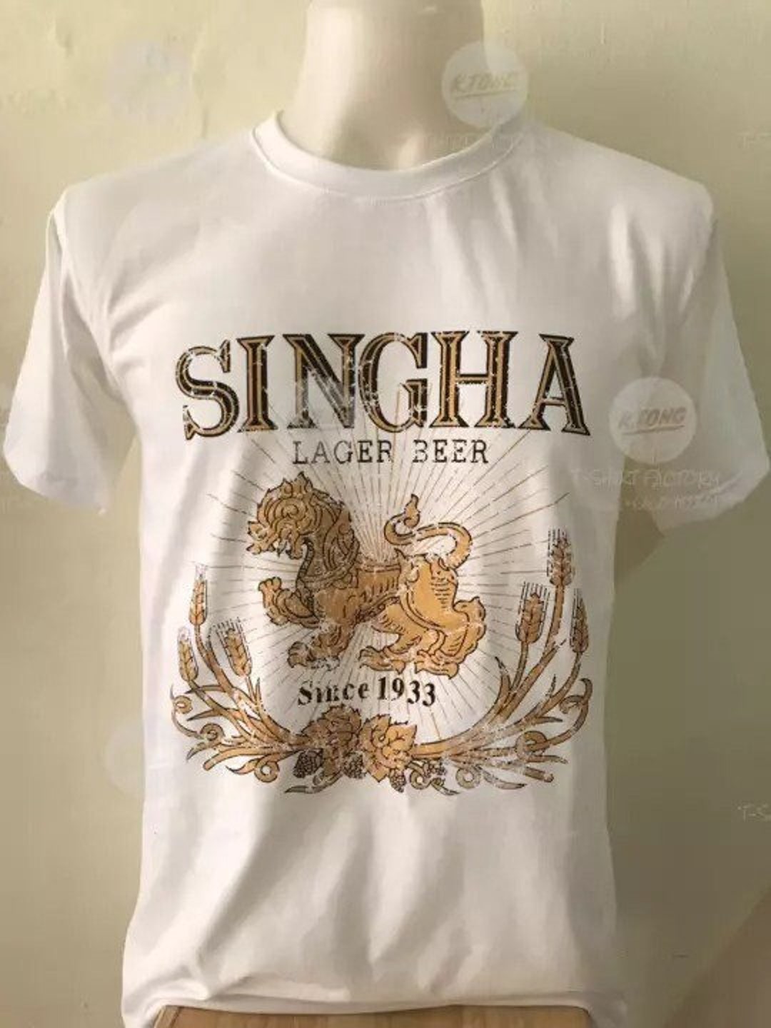 Thai Singha Chang Leo Beer Screen-printed T-shirt - Etsy