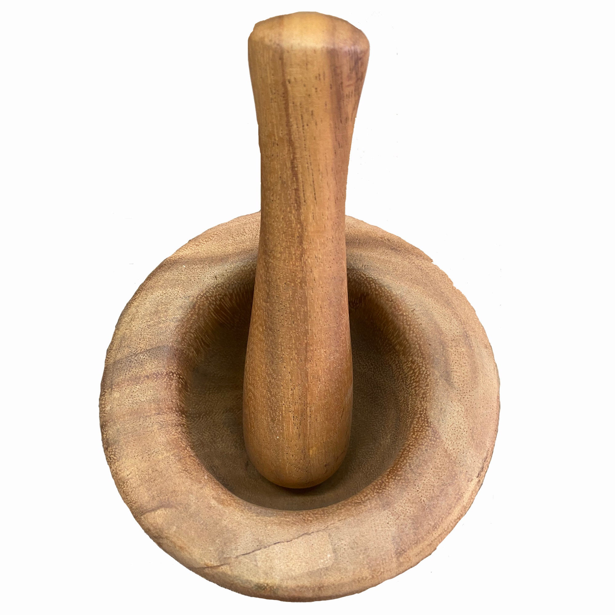 Thai Wood Mortar and Pestle Set natural cookware unique gift Etsy