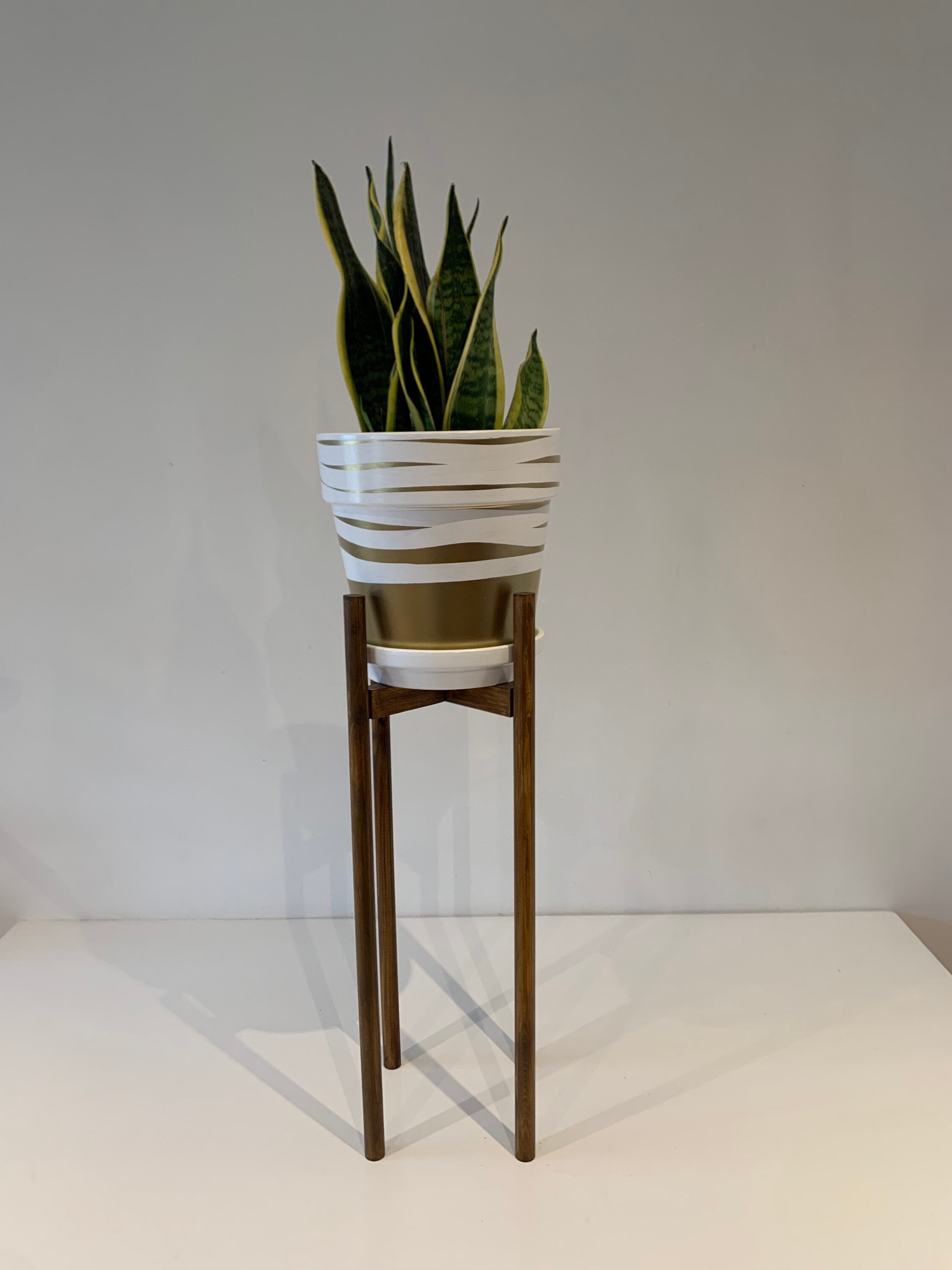 Plant Pot Stand 60 Cm Tall Hand Made in 100 Uk Pine in Round Etsy UK