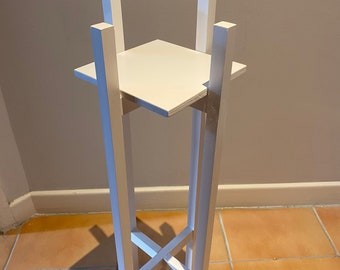 Handgefertigter Blumenständer aus Holz, doppelreihiger Blumenständer, solides skandinavisches Design