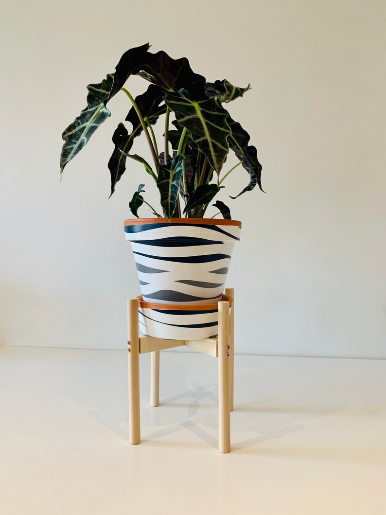 Plant Pot Stand 30cm Tall Hand Made in 100 Uk in Round Legs Etsy Canada
