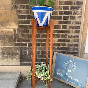 Plant pot Stand  Tall stand  Hand Made in UK  with Two tier Plant stand from 90cm tall up to 110 and more if needed.