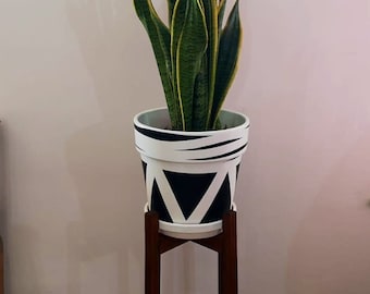 Plant pot Stand - Plant stand - Slim leg plant stand - Squared leg stand - Hand made in solid wood in UK