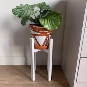 Plant Pot Stand - Plant Stand - from 40Cm to 70cm Tall Hand made in Uk - built in Solid wood stained to your favourite colors