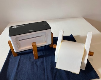 Handmade Printer Holder & Thermal Label Roll Holder, Custom Sized