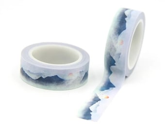 Mountain Scenery Washi Tape | Nature Themed Masking Tape | Snail Mail Gift Exchange | Bullet Journal Planner Supply