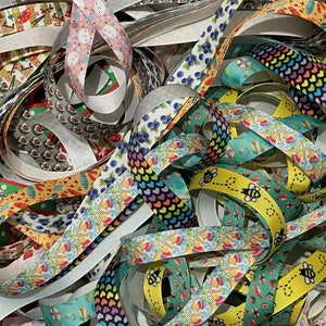 GRAB BAG - Lot of 20 yards 5/8&quot; Grosgrain Ribbon by the yard - NEW