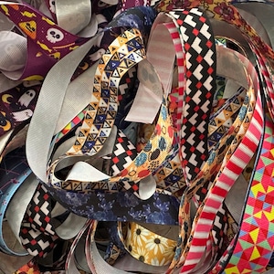 GRAB BAG - Lot of 20 yards 7/8"-1" Grosgrain Ribbon by the yard - NEW