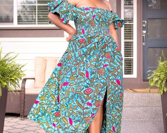 Elom  African print dress,ankara dress,African print style,ankara style,ankara fashion,afro print fashion,beautiful ankara dress,trendy