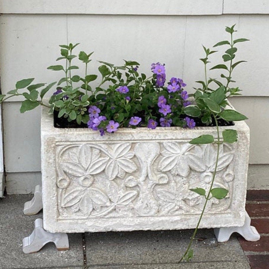 White Glazed Standard Pot Feet Outdoor / Indoor set of 3 Etsy