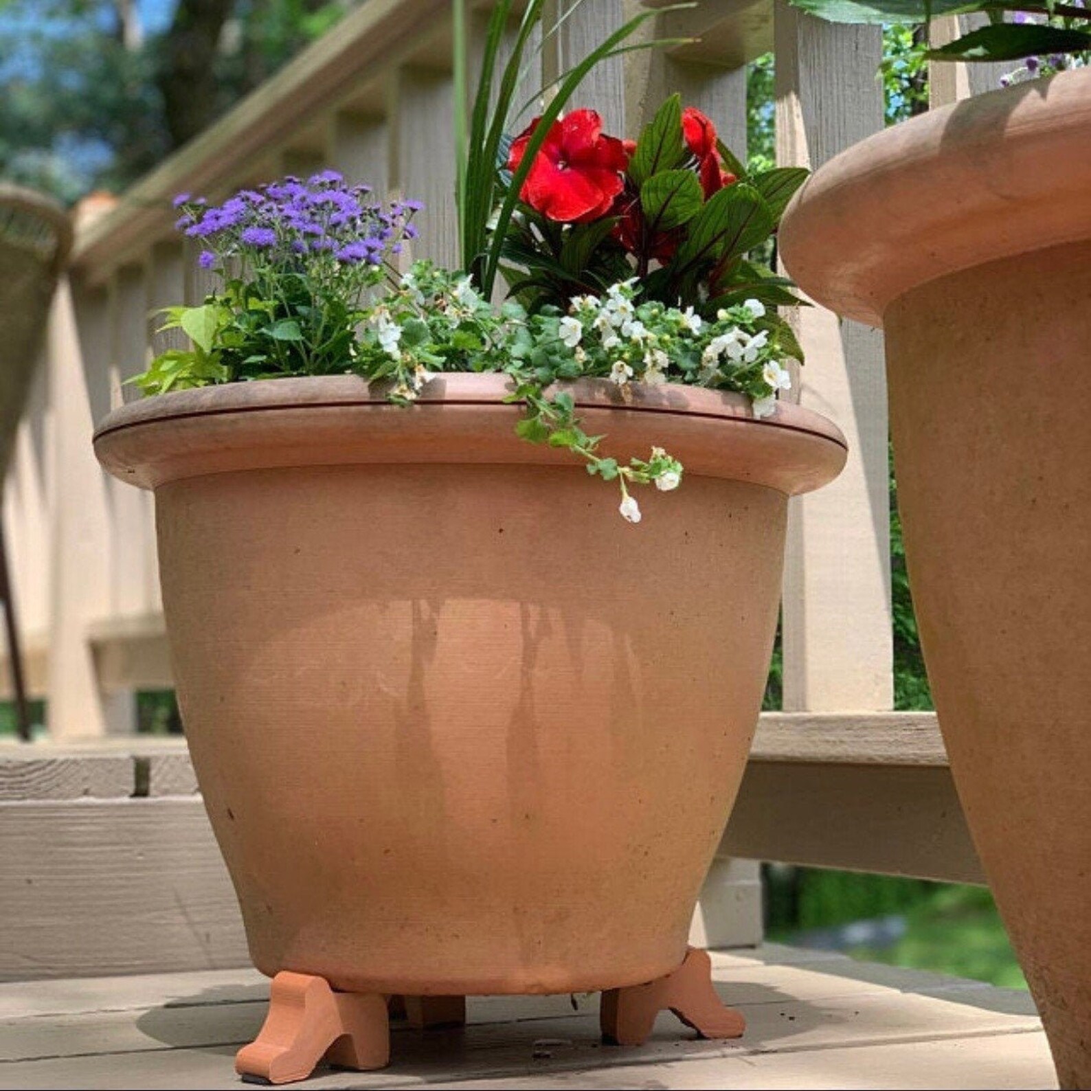 Terracotta Standard Pot Feet Outdoor / Indoor set of 3 Clay Etsy UK
