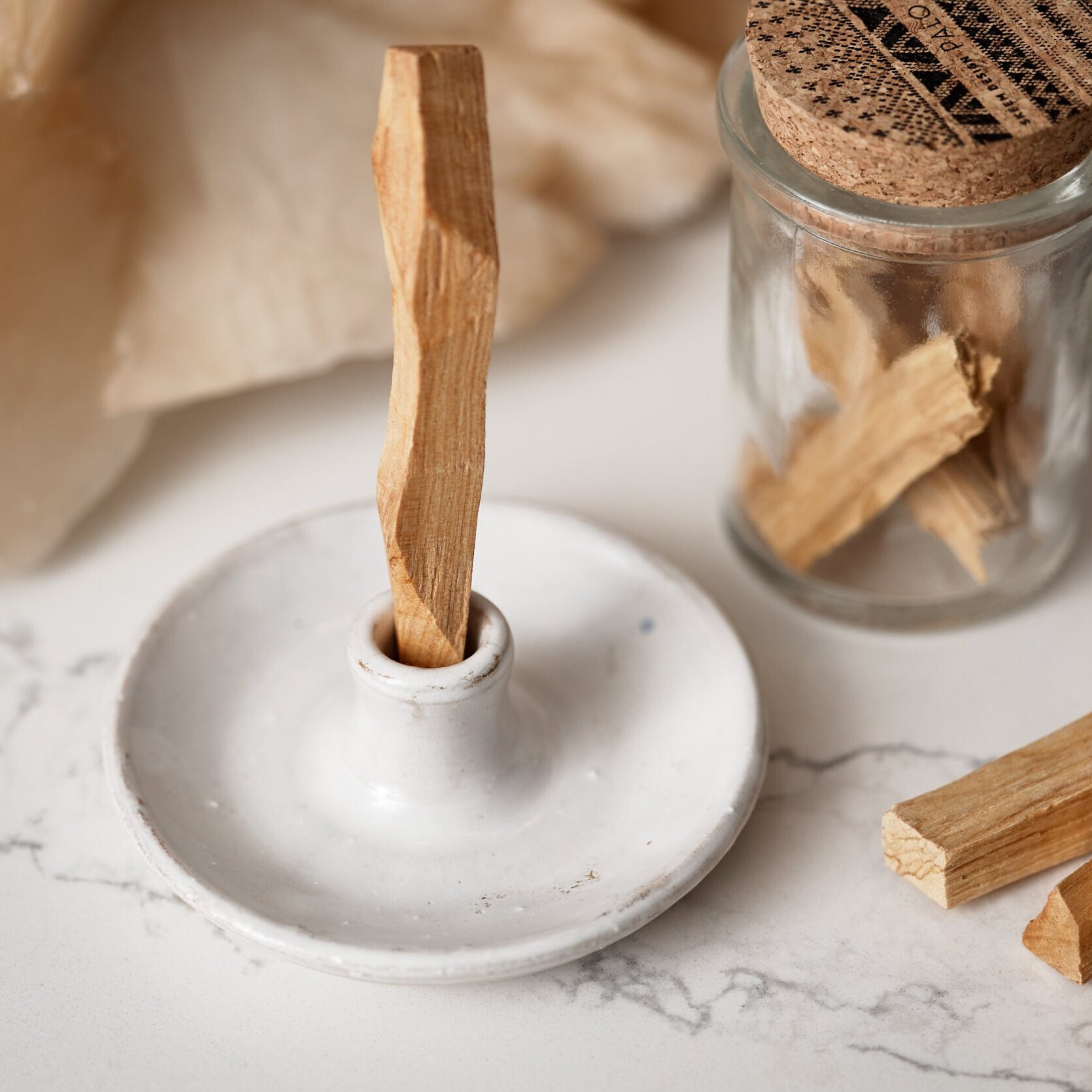 NEIGHBORHOOD Interior Goods Bone Palo Santo Holder Incense