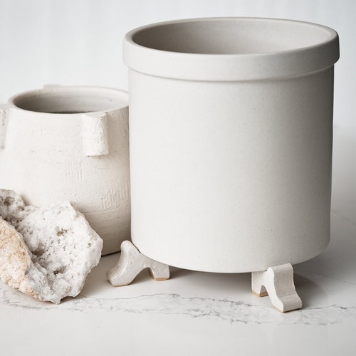 Ceramic Pot Feet Set of 3 // Planter Feet //planter Riser Etsy