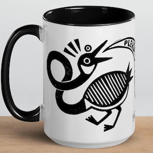 Stress Goose Coffee Mug // original weird art by Studio RSP