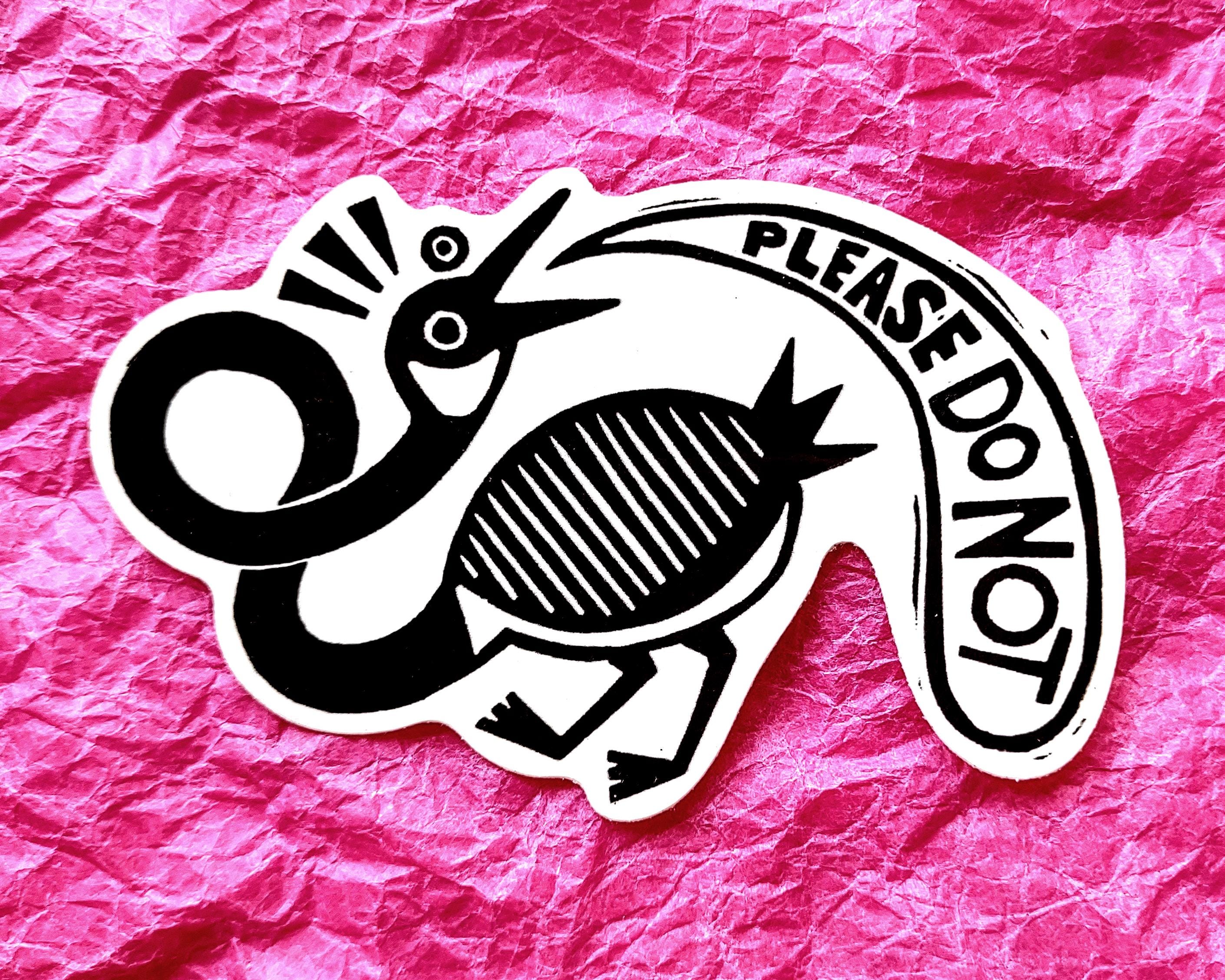Stressed Out Goose // waterproof vinyl sticker