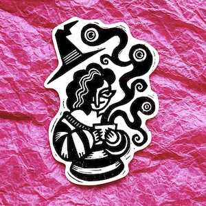 Witch&#39;s Brew // waterproof vinyl sticker