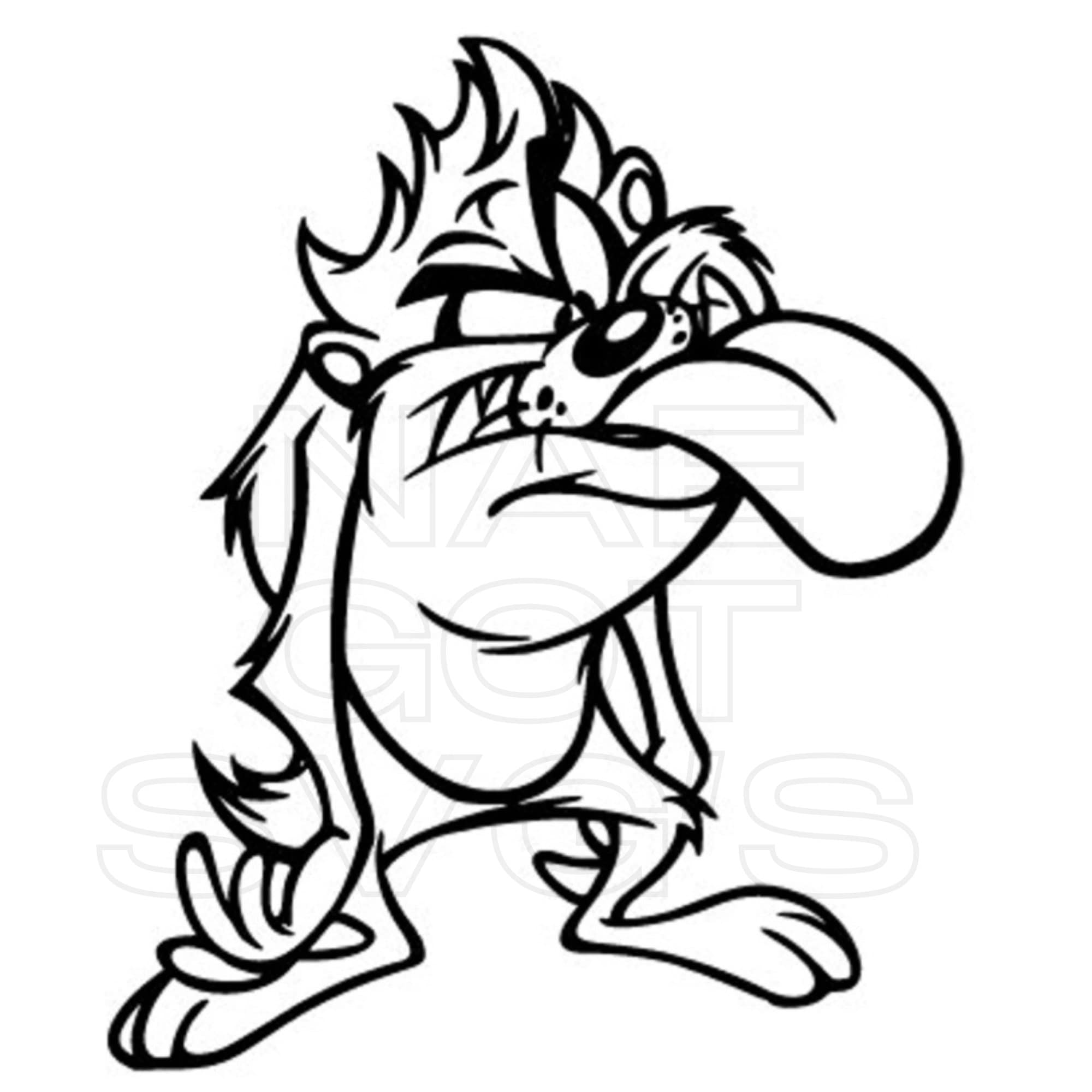 Taz Tasmanian Devil Png SVG Image Etsy Australia