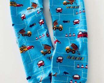 Children's Digger leggings | Kids construction leggings | Toddler leggings | Baby leggings | Vehicles