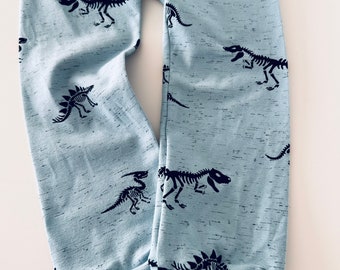 Children's dino leggings | Kids leggings | Toddler leggings | Baby leggings | Dinosaur skeletons