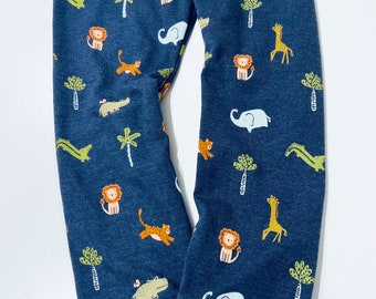 Children's animal safari leggings | kids leggings | toddler leggings | baby leggings | unisex