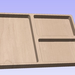 Catchall Valet Tray CRV DXF Files Organizer Glowforge Laser CNC Organizer