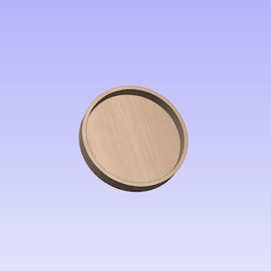 Bandeja de manobrista para máquina CNC a laser DXF SVG com disco circular de 6"