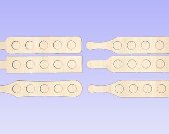 Beer Flight cut files only DXF SVG PDF Laser Cnc board tray trays paddle