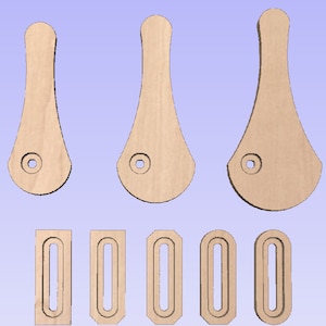 CNC Clamps for Wasteboard Spoilboard Shapeoko Onefinity Xcarve X-carve Straight Clamps Cam Clamps Dxf Pdf Svg