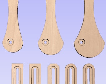 CNC Clamps for Wasteboard Spoilboard Shapeoko Onefinity Xcarve X-carve Straight Clamps Cam Clamps Dxf Pdf Svg