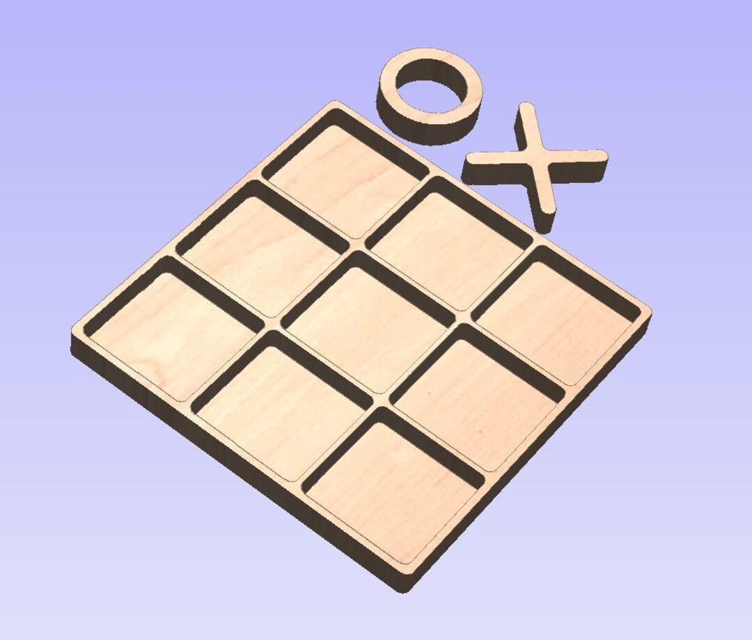 Tic Tac Toe SVG DXF Digital File Only for CNC Laser - Etsy UK