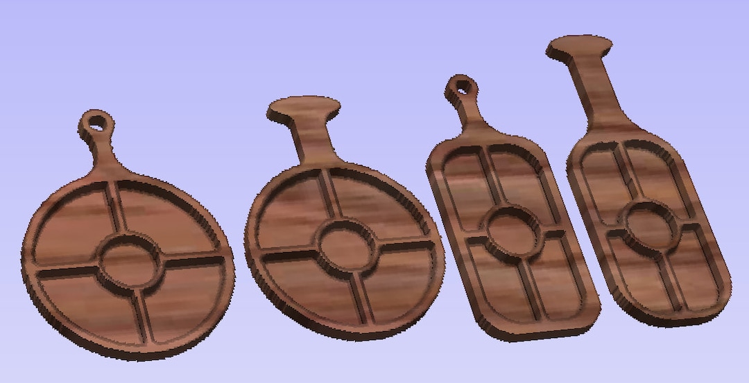 12 Cutting Boards Serving Trays Digital Files Only DXF SVG PDF Cnc
