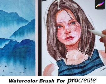 Watercolor Painting Brushes for Procreate / By Chommang