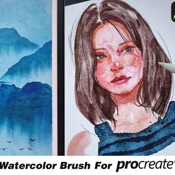 Watercolor Painting Brushes for Procreate / By Chommang