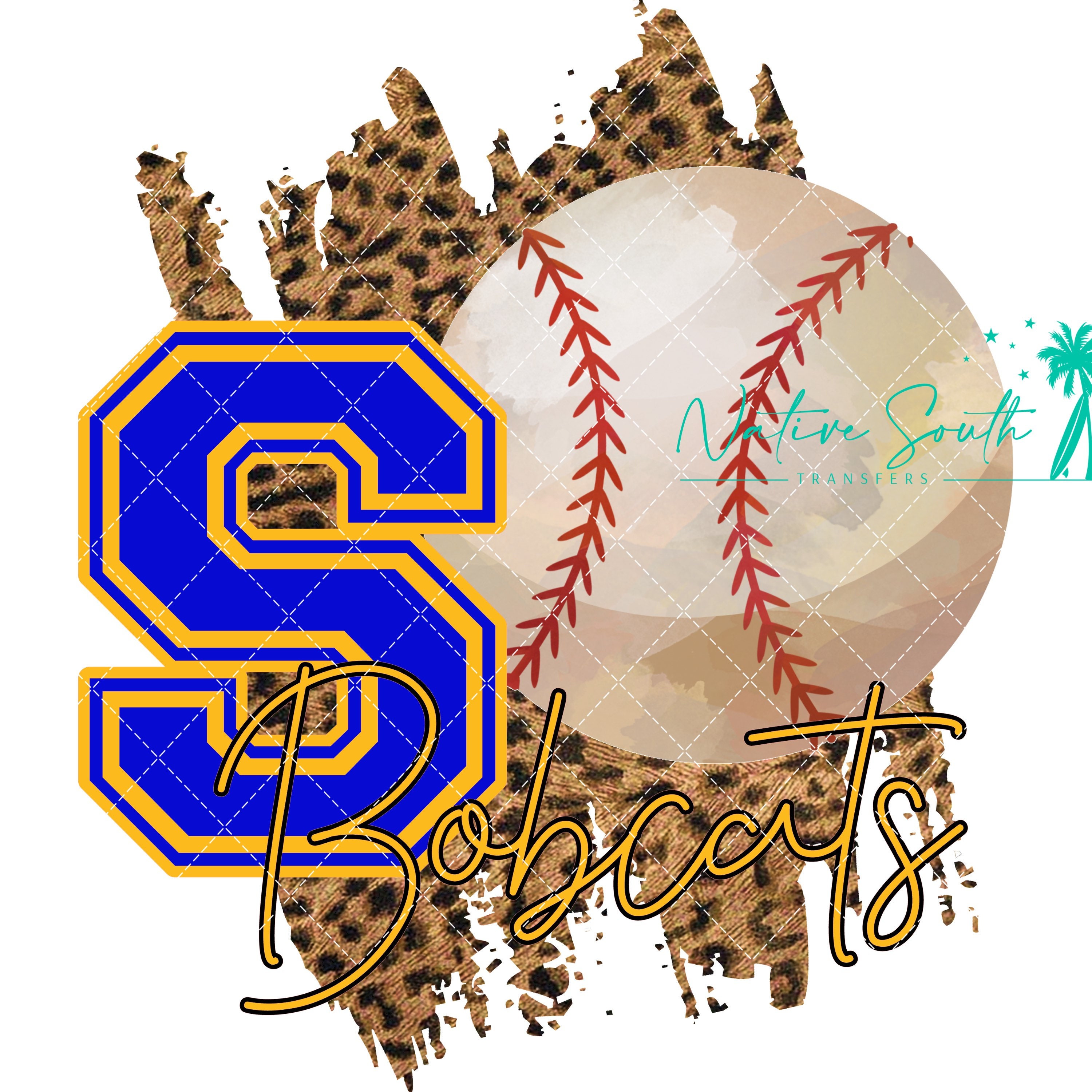 Sumrall Bobcats Baseball PNG archivo / descarga digital Etsy