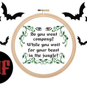 Bly manor~ jamie Quote ~ Jamie and Dani ~ White BG version~ Cross Stitch pattern ~ PDF digital download
