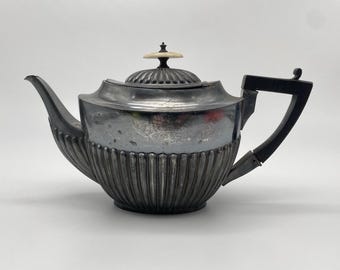 英国 シルバープレート ティーポット JD＆S ティポット 銀 アンティーク