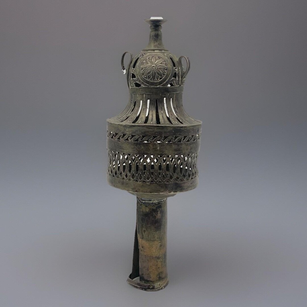 Antique Torah Finial Rimonim - Likely Morocco Early 20th Century ...