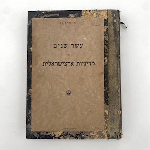 1928 Ten Years of Policy of the Land of Israel. M. Medzini. British Mandate Palestine Israeliana