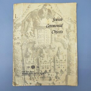 VINTAGE 1946 Judaica Jewish Ceremonial Objects Book American Jewish Association