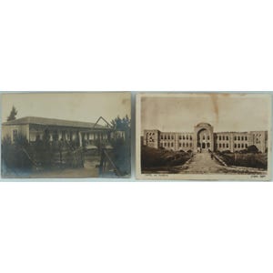 2 Postcards HAIFA / TALMUD TORAH Israel Israeliana British Mandate Palestine Eretz Yisrael